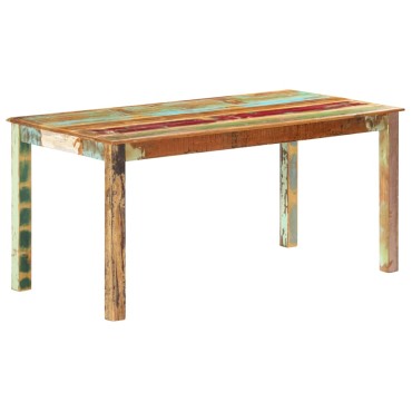 vidaXL Τραπεζαρία 160x80x76cm από Μασίφ Ανακυκλωμένο Ξύλο 1 τεμ.
