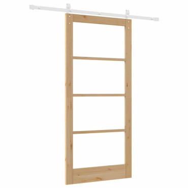 vidaXL Συρόμενη Πόρτα ORKDAL Φυσικό 93 x 202 cm