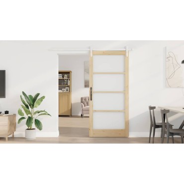 vidaXL Συρόμενη Πόρτα ORKDAL Φυσικό 93 x 202 cm