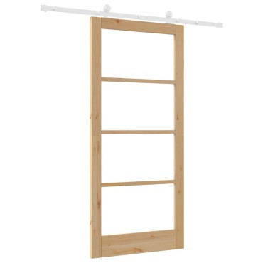 vidaXL Συρόμενη Πόρτα ORKDAL Φυσικό 93 x 202 cm