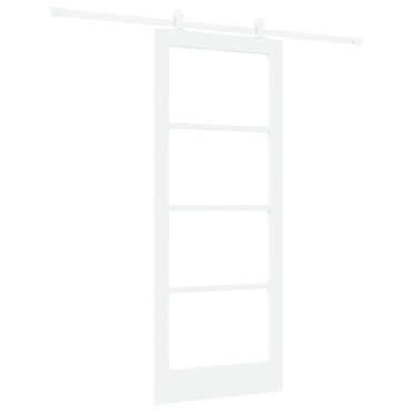 vidaXL Συρόμενη Πόρτα ORKDAL 83 x 202 εκ. Μασίφ ξύλο πεύκου και γυαλί