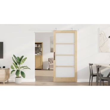 vidaXL Συρόμενη Πόρτα ORKDAL Φυσικό 93 x 202 cm