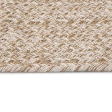 vidaXL Χαλιά χώρου Λευκό 152x245cm Γιούτα