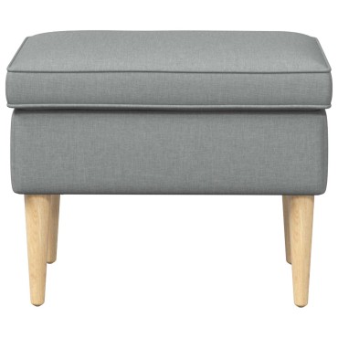 vidaXL Πολυθρόνα Ποδιών Ανοιχτό γκρι 55x35x41cm Πολυεστέρας