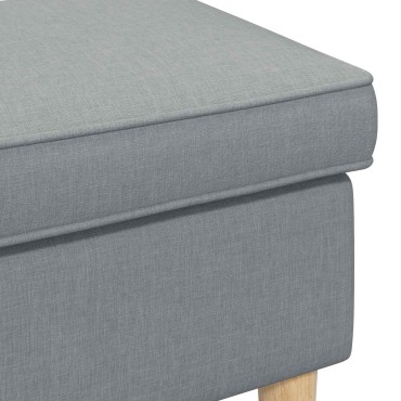 vidaXL Πολυθρόνα Ποδιών Ανοιχτό γκρι 55x35x41cm Πολυεστέρας