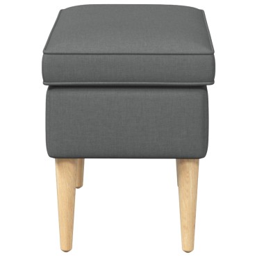 vidaXL Πολυθρόνα Ποδιών Σκούρο Γκρι 55x35x41 εκ