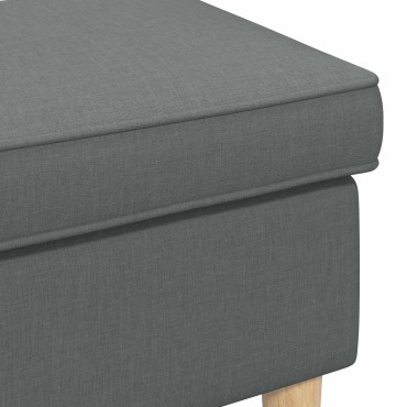 vidaXL Πολυθρόνα Ποδιών Σκούρο Γκρι 55x35x41 εκ