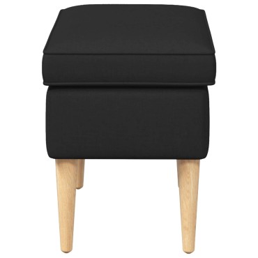 vidaXL Πολυθρόνα Ποδιών Μαύρο 55x35x41 εκ