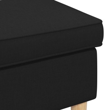 vidaXL Πολυθρόνα Ποδιών Μαύρο 55x35x41 εκ