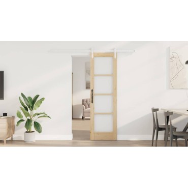 vidaXL Συρόμενη Πόρτα ORKDAL Φυσικό 61 x 198,5 εκ.