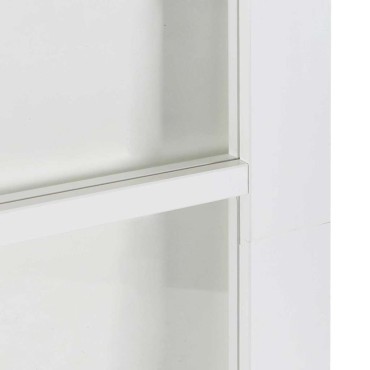 vidaXL Συρόμενη Πόρτα 83 x 211 εκ. Μασίφ ξύλο πεύκου και γυαλί Λευκό