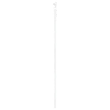 vidaXL Συρόμενη Πόρτα Λευκό 93 x 202 cm Μασίφ ξύλο πεύκου και γυαλί