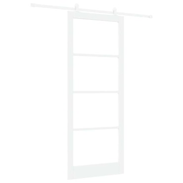 vidaXL Συρόμενη Πόρτα ORKDAL 93 x 232 εκ. Μασίφ ξύλο πεύκου και γυαλί