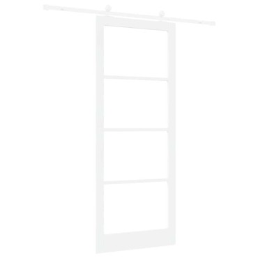 vidaXL Συρόμενη Πόρτα ORKDAL 93 x 232 εκ. Μασίφ ξύλο πεύκου και γυαλί