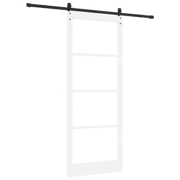 vidaXL Συρόμενη Πόρτα ORKDAL 93 x 232 εκ. Μασίφ ξύλο πεύκου και γυαλί
