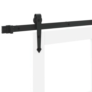 vidaXL Συρόμενη Πόρτα ORKDAL 93 x 232 εκ. Μασίφ ξύλο πεύκου και γυαλί
