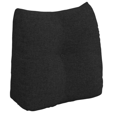 vidaXL Μαξιλάρι Πλάτης Μαύρο 45 x 24 x 50 εκ ύφασμα