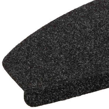 vidaXL Αυτοκόλλητα Ματ Σκαλοπατιών 15 τμχ. 80 x 28 x 3,5 εκ Μαύρο
