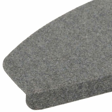vidaXL Αυτοκόλλητα Ματ Σκαλοπατιών 15 τμχ. 80 x 28 x 3,5 εκ Γκρι