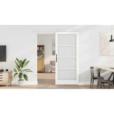 vidaXL Συρόμενη Πόρτα ORKDAL Λευκό 93 x 211 εκ.