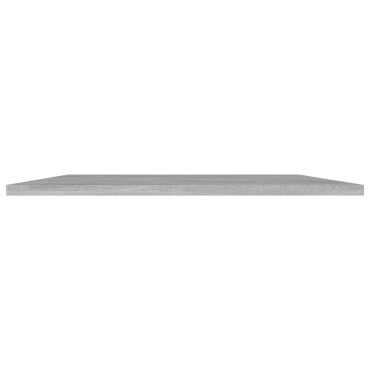 vidaXL Ράφια Βιβλιοθήκης 8 τεμ. Γκρι Σκυροδ. 60x50x1,5cm Μοριοσανίδα