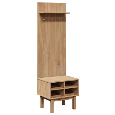 vidaXL Έπιπλο χωλ OTTA 50x40x160cm Μασίφ Ξύλο Πεύκου