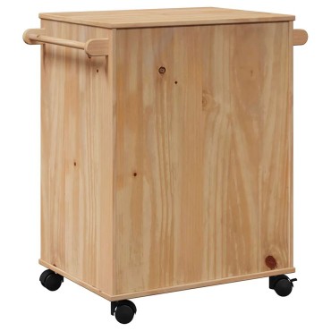 vidaXL Τρόλεϊ Κουζίνας OTTA 59x45x80cm από Μασίφ Ξύλο Πεύκου 1 τεμ.
