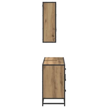 vidaXL Σετ Επίπλων Μπάνιου 2 τεμ. Artisan Oak 80x33x60 εκ