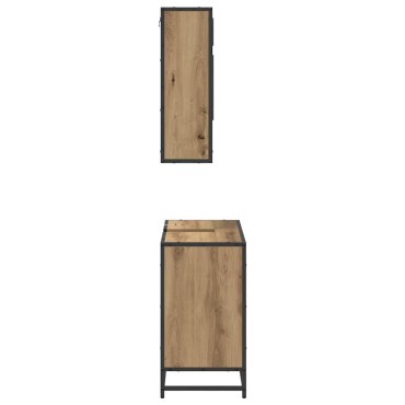 vidaXL Σετ Επίπλων Μπάνιου 2 τεμ. Artisan Oak 65x33x60 εκ