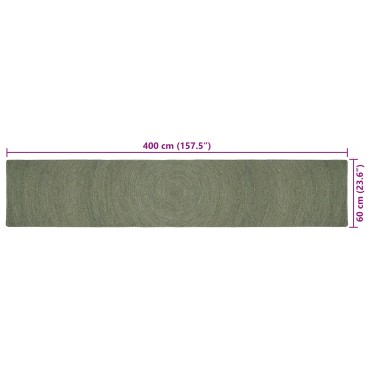 vidaXL Χαλιά χώρου Λαδί 60x400cm Γιούτα