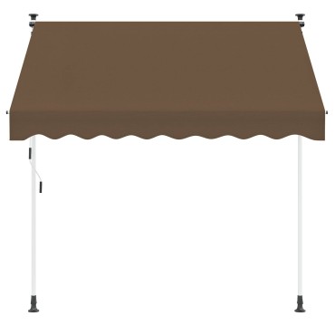 vidaXL Χειροκίνητη Ανακλινόμενη Σκίαση Taupe 300 cm