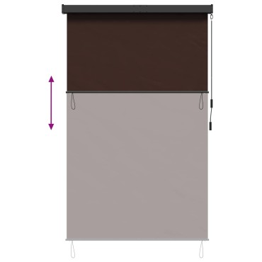 vidaXL Ρόλερ Καφέ 140 x 250 cm Ύφασμα και Αλουμίνιο