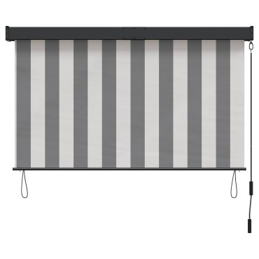 vidaXL Ρόλερ Γκρι και Λευκό 180 x 250 cm Ύφασμα και Αλουμίνιο