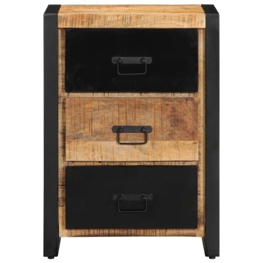 ντουλάπι συρταριών vidaXL 50x35x70cm Στερεό ακατέργαστο ξύλο Mango 1 τεμ.