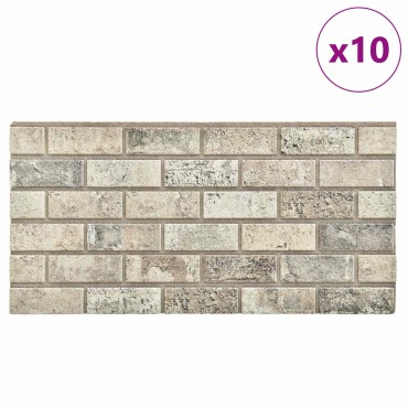 vidaXL Πάνελ τοίχου 10 τμχ. 100 x 50 cm Άμμος Αφρός EPS