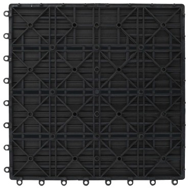 vidaXL Πλάκα Κατασκευής 22 τμχ. Γκρι 30 x 30 cm WPC