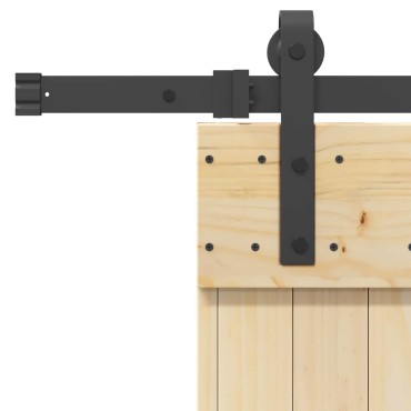 vidaXL Συρόμενη Πόρτα NARVIK 70 x 210 εκ (213,5 εκ) Φυσικό και Μαύρο