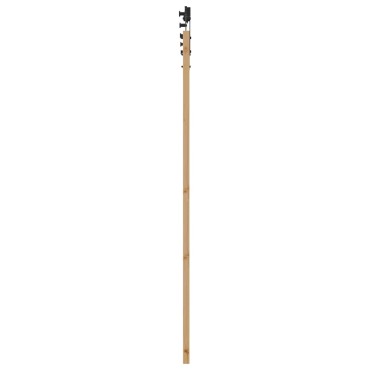 vidaXL Συρόμενη Πόρτα 86 x 198,5 cm Μασίφ Ξύλο Πεύκου Φυσικό και Μαύρο