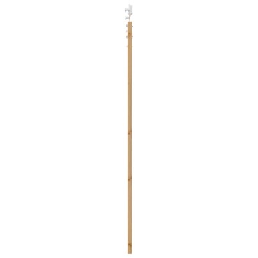 vidaXL Συρόμενη Πόρτα 86 x 198,5 cm Μασίφ Ξύλο Πεύκου Φυσικό και Λευκό