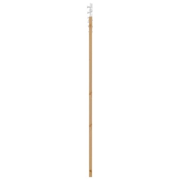 vidaXL Συρόμενη Πόρτα 86 x 198,5 cm Μασίφ Ξύλο Πεύκου Φυσικό και Λευκό