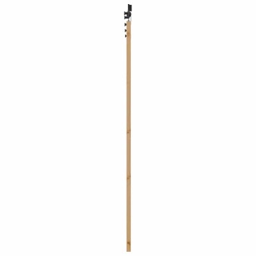 vidaXL Συρόμενη Πόρτα Φυσικό και Μαύρο 86 x 198,5 cm Μασίφ Ξύλο Πεύκου