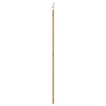 vidaXL Συρόμενη Πόρτα Φυσικό και Λευκό 86 x 198,5 cm Μασίφ Ξύλο Πεύκου