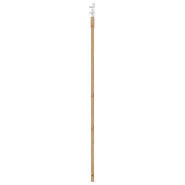 vidaXL Συρόμενη Πόρτα Φυσικό και Λευκό 86 x 198,5 cm Μασίφ Ξύλο Πεύκου