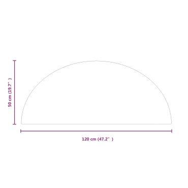 vidaXL Πλάκα Γυαλιού Τζακιού Διαφανές 1200 x 500 mm Γυαλί