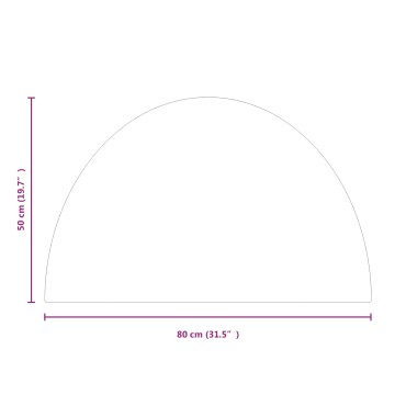 vidaXL Πλάκα Γυαλιού Τζακιού Διαφανές 800 x 500 mm Γυαλί
