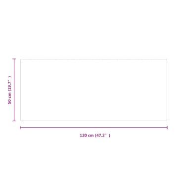 vidaXL Πλάκα Γυαλιού Τζακιού Διαφανές 120 x 50 cm Γυαλί