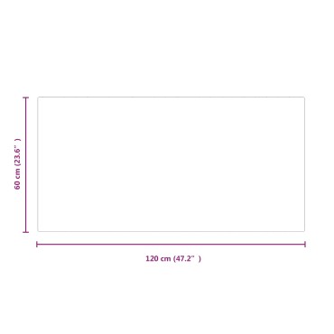 vidaXL Πλάκα Γυαλιού Τζακιού Διαφανές 120 x 60 cm Γυαλί