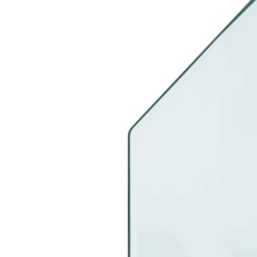 vidaXL Πλάκα Γυαλιού Τζακιού Διαφανές 100 x 50 cm Γυαλί