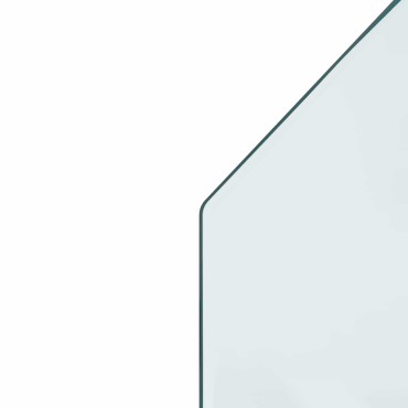 vidaXL Πλάκα Γυαλιού Τζακιού Διαφανές 100 x 60 cm Γυαλί