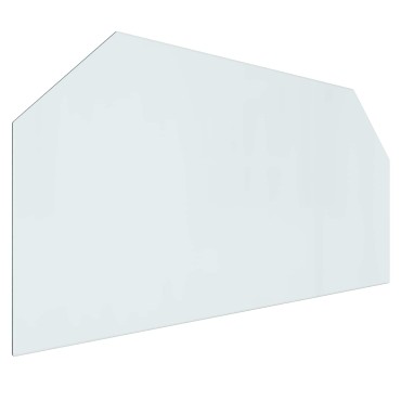 vidaXL Πλάκα Γυαλιού Τζακιού Διαφανές 120 x 60 cm Γυαλί